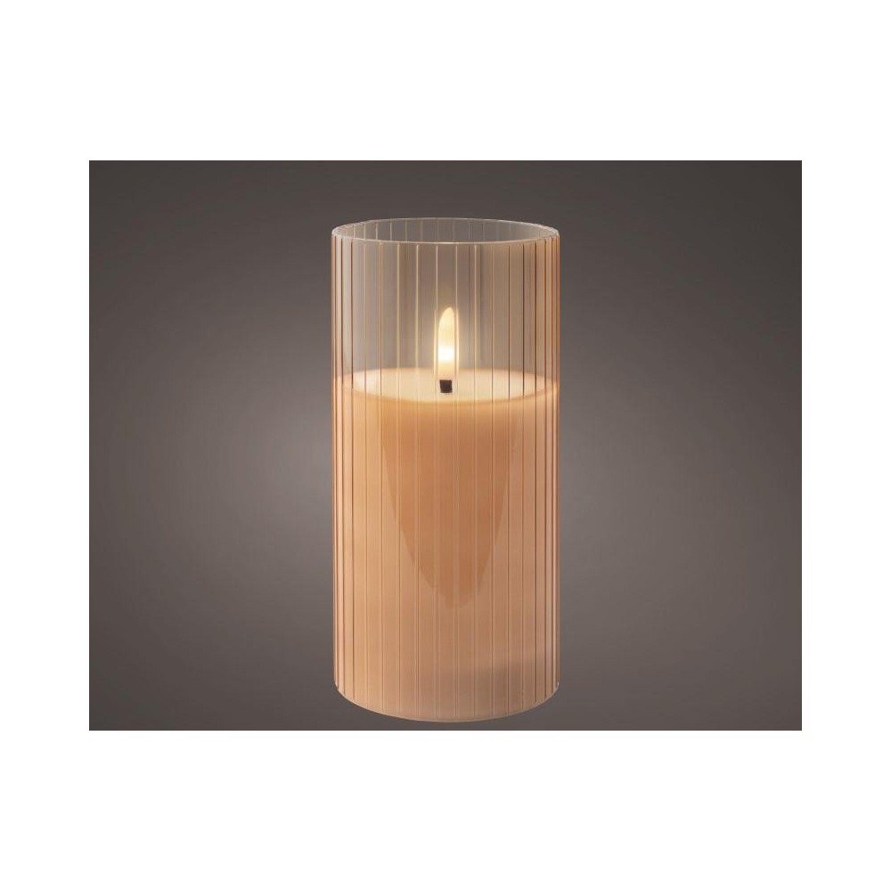 CANDELA CON LED PINK H15 D7.5